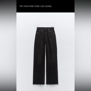 Zara TRF High rise wide leg jeans